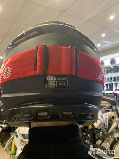 Мотошлем GSB XP-14 B кросс эндуро черный матовый