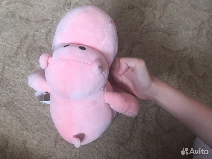 Мягкая игрушка бегемот