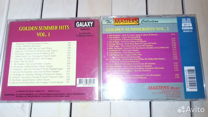 CD Диски зарубежных исполнителей 50-70х годов