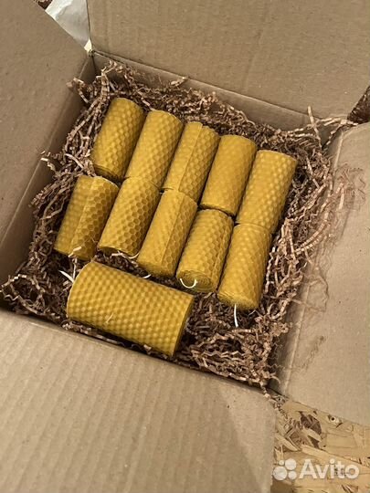 Свечи из воска подарочный набор