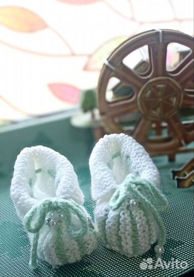 Детские теплые пинетки для мальчиков и девочек )