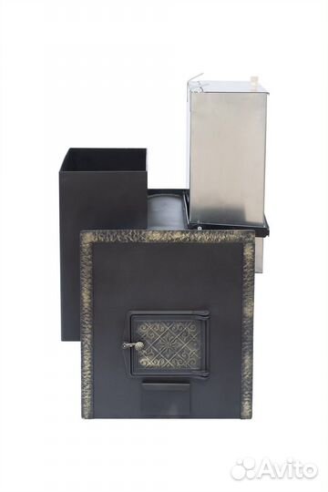 Печь для бани Батыр на 3 помещения (с баком)