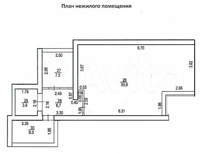 Торгов. площ. с аптекой, окупаемость 8 лет, 75 м²