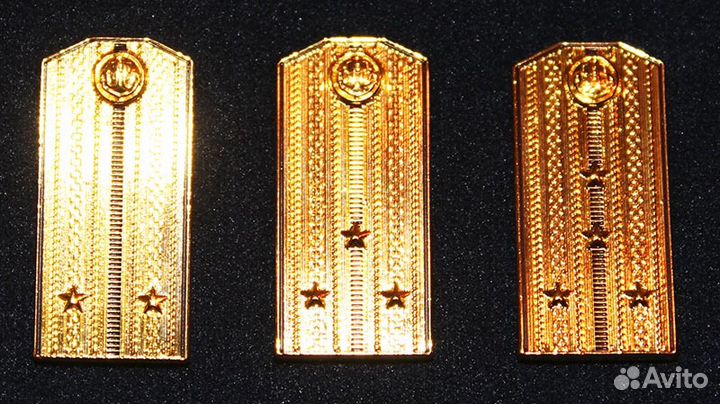 Набор знаков-погончиков офицеров вмф СССР