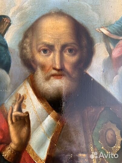 Икона Николай Чудотворец, 19 век