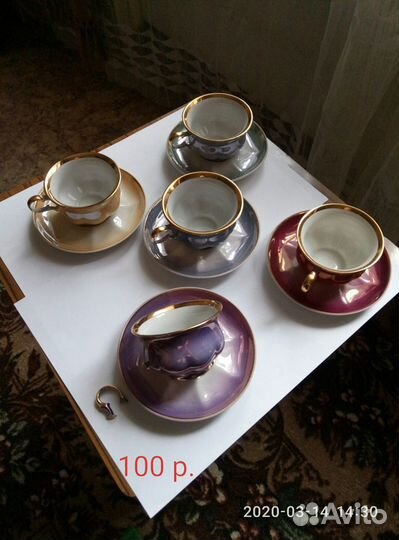 Чашки, бокалы, рюмки и т. д