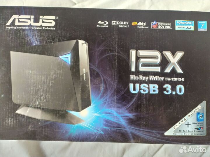 Очки Nvidia 3d vision, Blu-ray asus bw-12d1s-Usb
