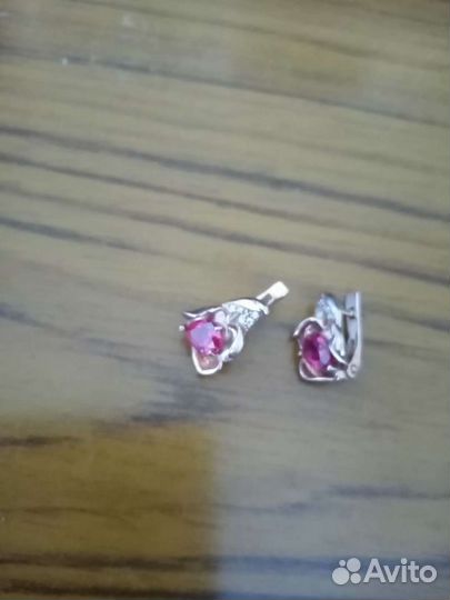 Серебряные серьги позолоченные