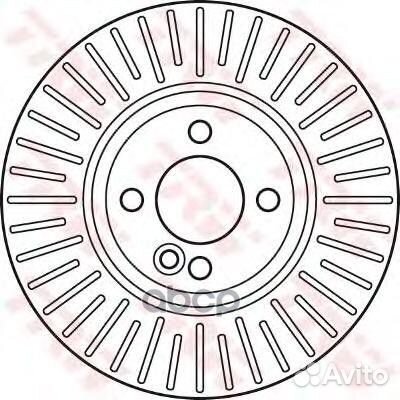 Диск тормозной перед DF6010 TRW