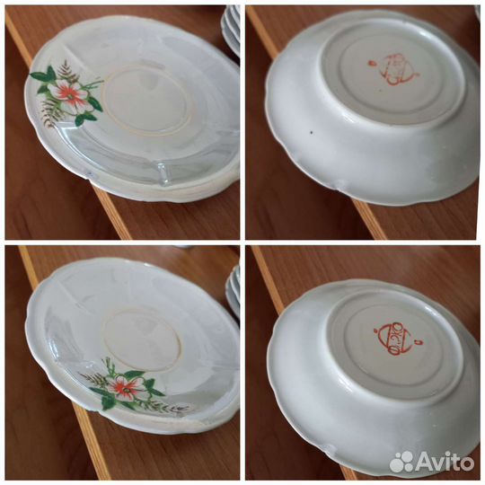 Чайный сервиз СССР из тонкого фарфора 