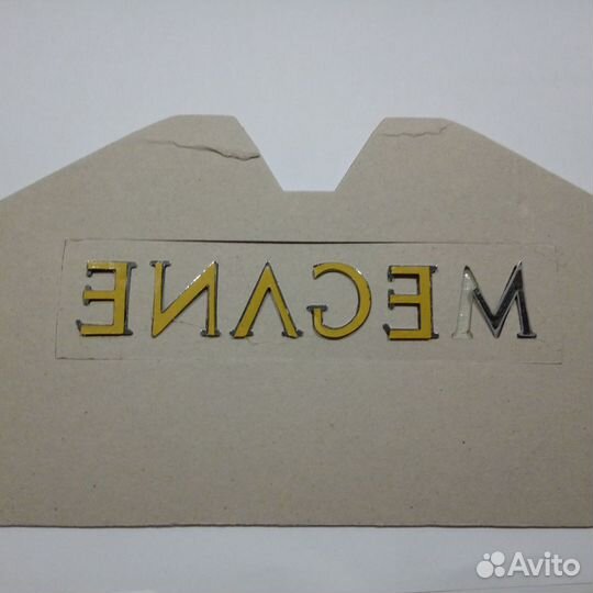 Надпись megane для renault megane II