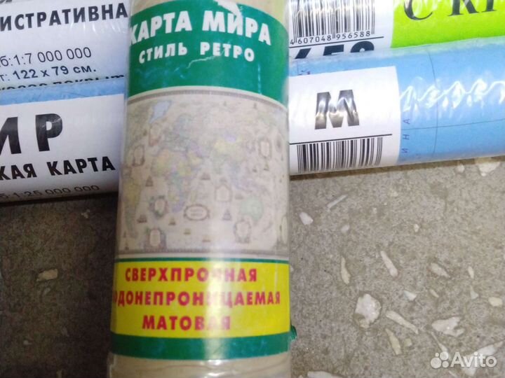 Карта мира на стену