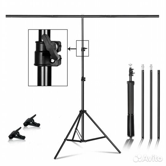 Стойка для фотофона 2х2м Т-образная