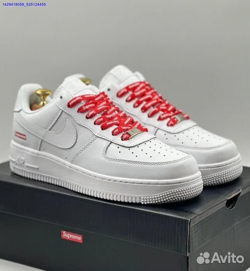 Кроссовки Nike Air Force 1 Low & Supreme (Арт.92666)