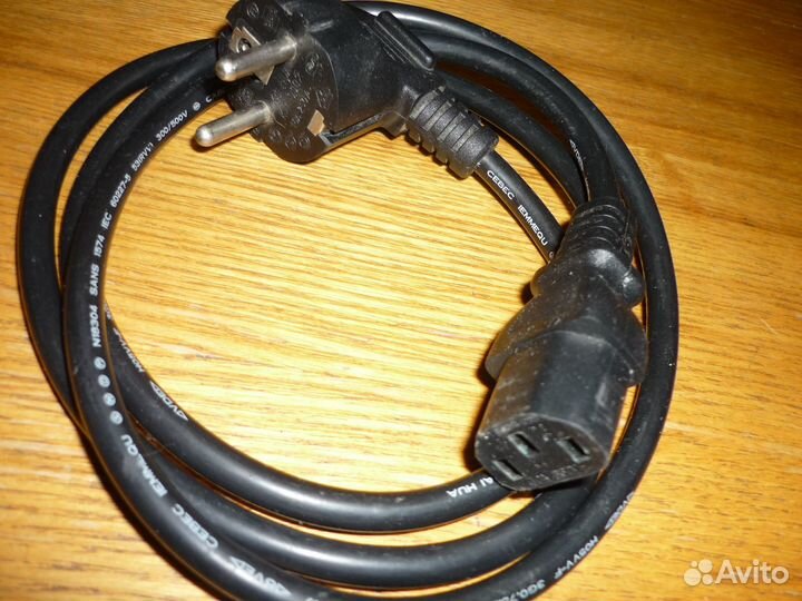 Кабель питания для компьютера монитора термопота