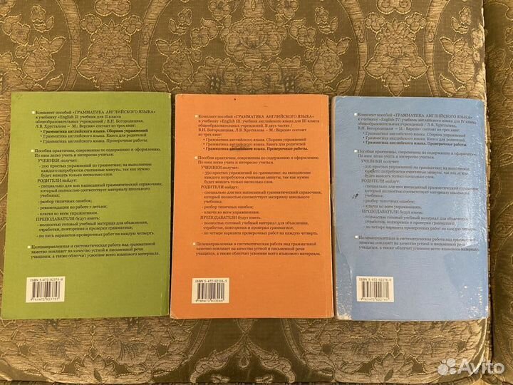 Английский язык Грамматика 2, 3, 4 класс