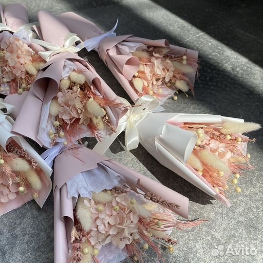 Букет на 1сентября из сухоцветов