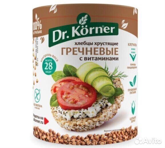Хлебцы Dr. Korner Гречневые с витаминами 100г