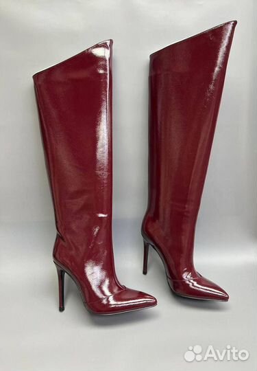Женские Высокие Сапоги Лаковые Размеры 36-40