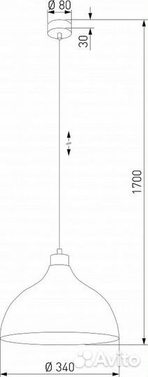 Подвесной светильник TK Lighting Cap 5665 Cap Green
