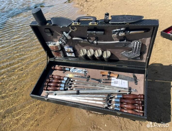 Шашлычный набор в кейсах/ чехлах