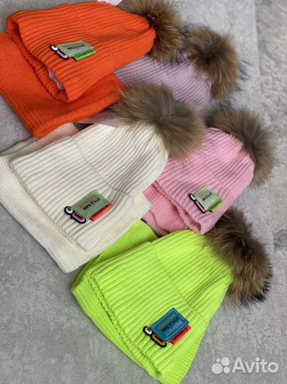 Шапка+снуд новые
