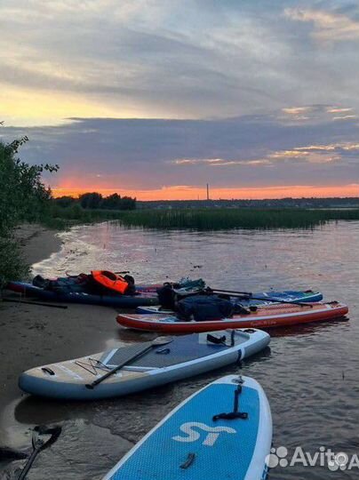 Прогулка на сапах к волжским островам
