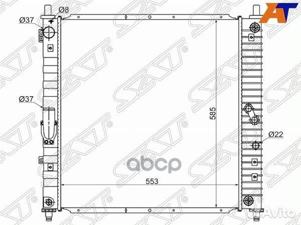 Радиатор SsangYong Rexton 01-07 SY0001-3.2 Sat