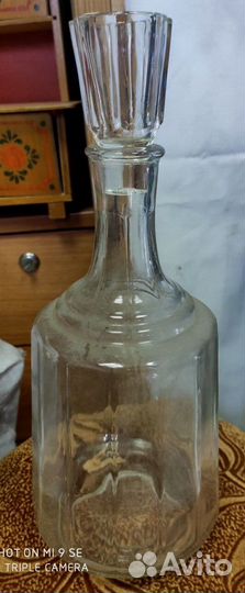 Графин с рюмкой -крышкой, для воды из СССР