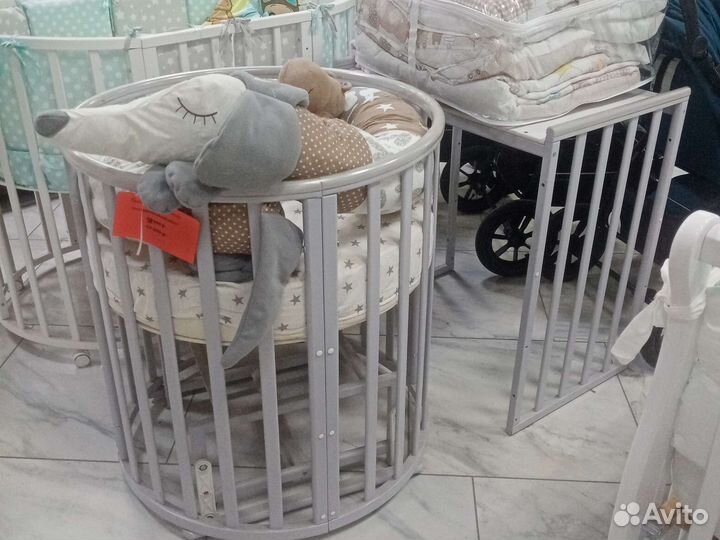 Кроватка круг-овал