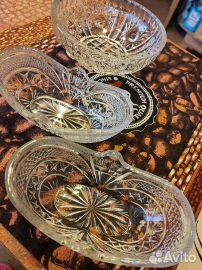 Салатники хрустальные