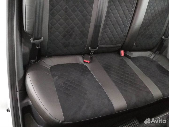 Чехлы Автопилот LADA Vesta Черные+альк черная+Ромб