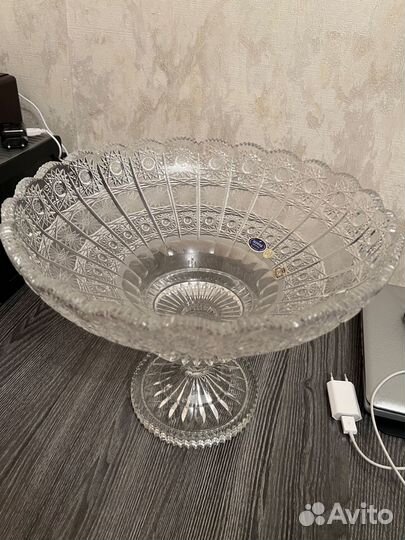 Хрустальная ваза чехия