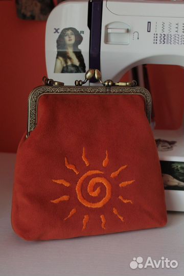 Сумка на фермуаре 