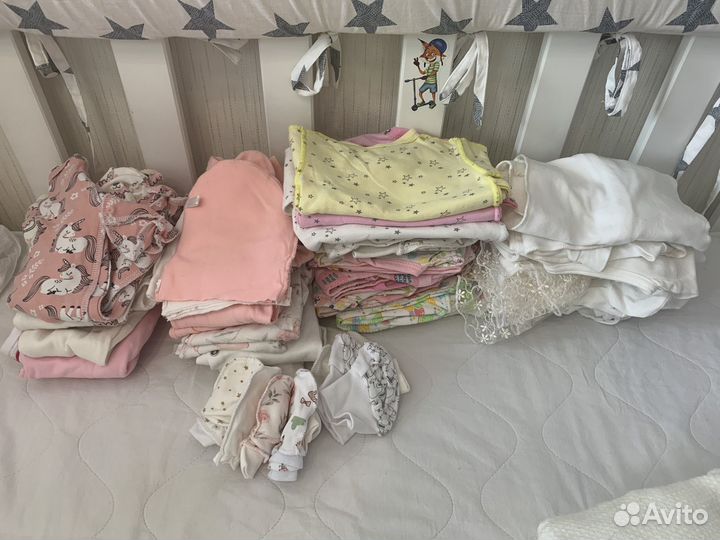 Вещи для недоношенных, р 46-50, на девочек