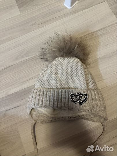 Комплект шапка и шарф для девочки