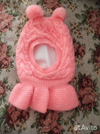 Шапка шлем для девочки