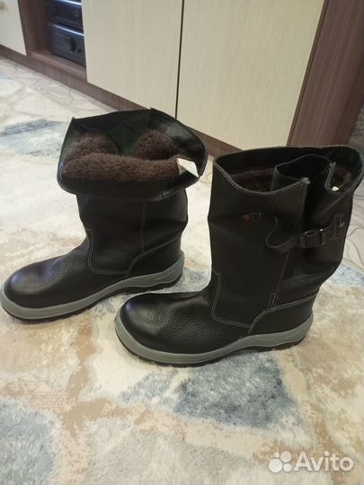 Сапоги мужские зимние кожаные 45 размер