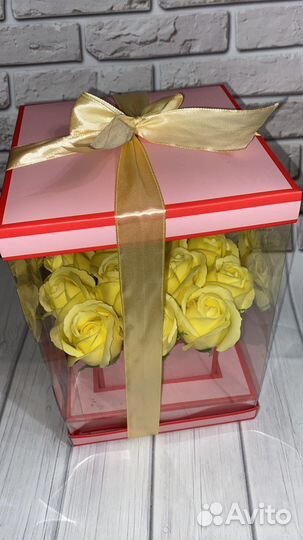 Букеты мыльные в коробках