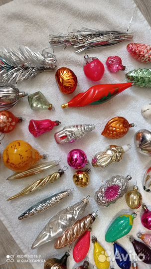 Елочные игрушки СССР в реставрацию лотом