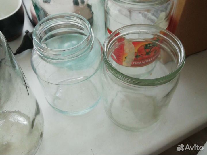 Банки стеклянные 0,75 л, 0,5 литра, 3 литра в отл