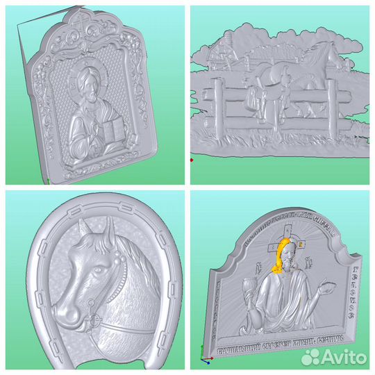 3D и 2D модели для фрезера чпу и лазера