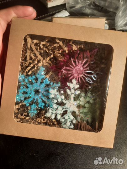 Набор елочных игрушек ручная работа