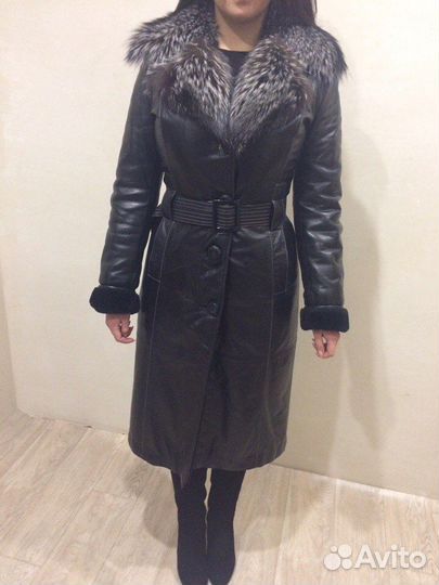 Натуральная кожаная дубленка