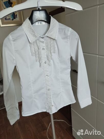 Блузка школьная 128, 134, 140