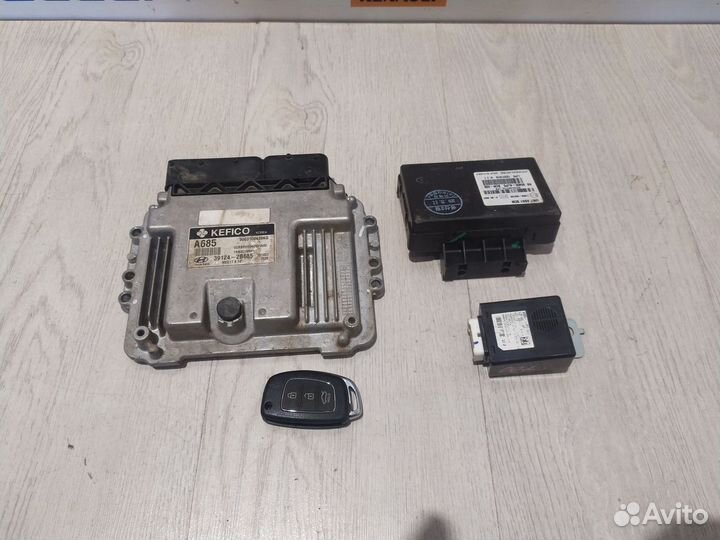 Эбу комплект Hyundai solaris