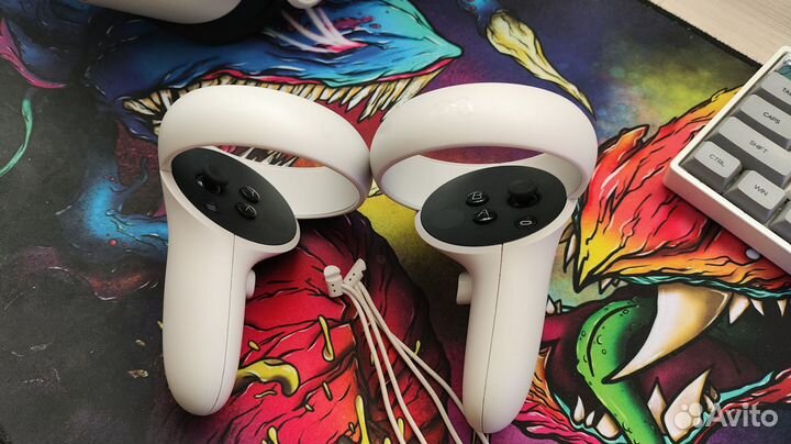 Oculus quest 2 128gb + Bobo VR m2 plus + кабель