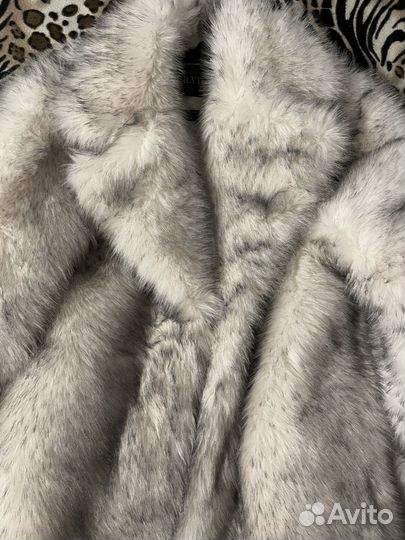 Искусственная шуба белая