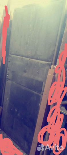 Дверь стальная без коробки бу