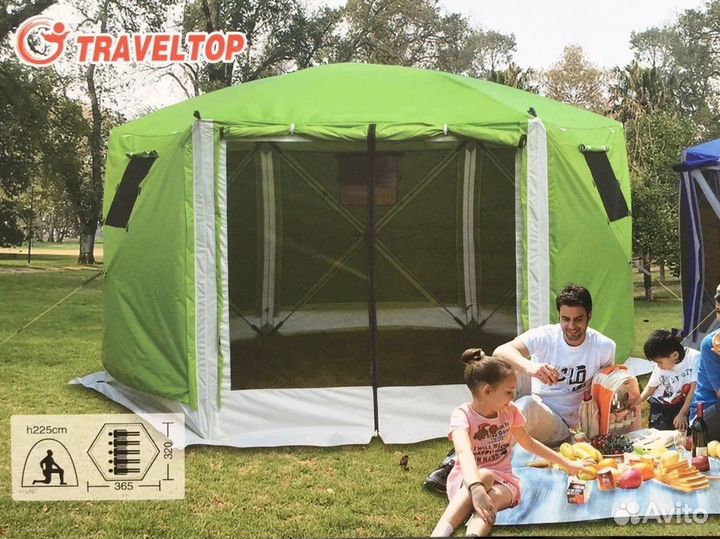 Кухня шатёр беседка + пол (365х320х225) 6601